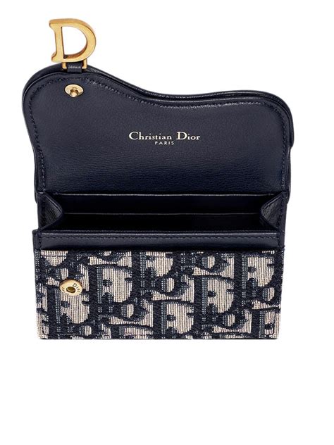 dior saddle card holder|lady dior flap card holder.